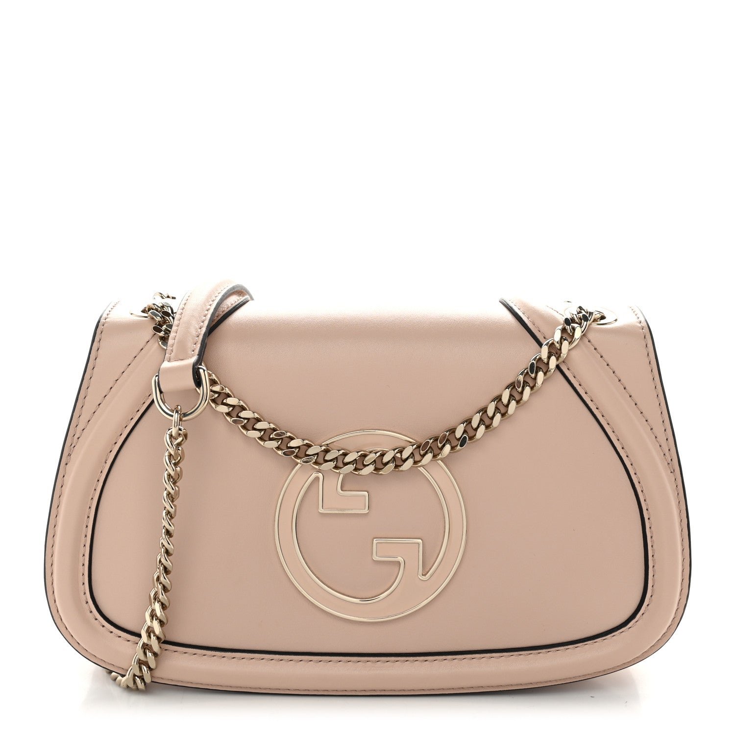 Gucci Calfskin Blondie Medium Shoulder Bag Skin Rose