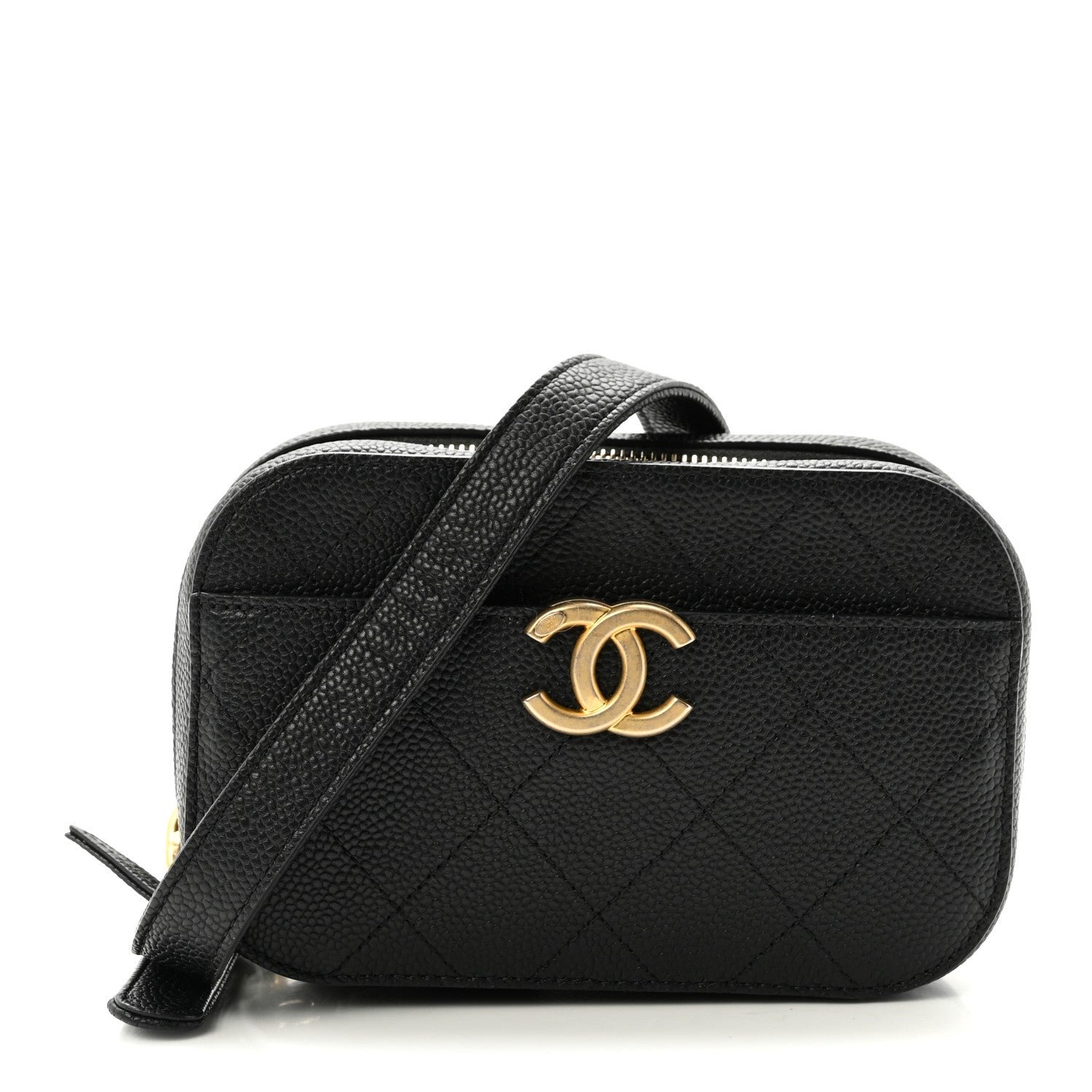 Chanel Caviar Quilted Waist Bag Black