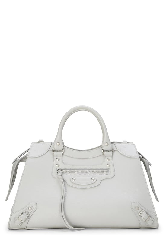 Balenciaga Grey Calfskin Neo Classic City Medium