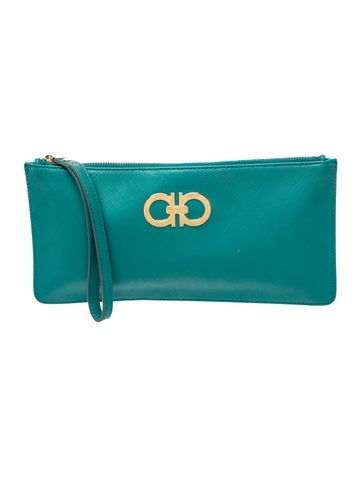 Ferragamo Leather Clutch