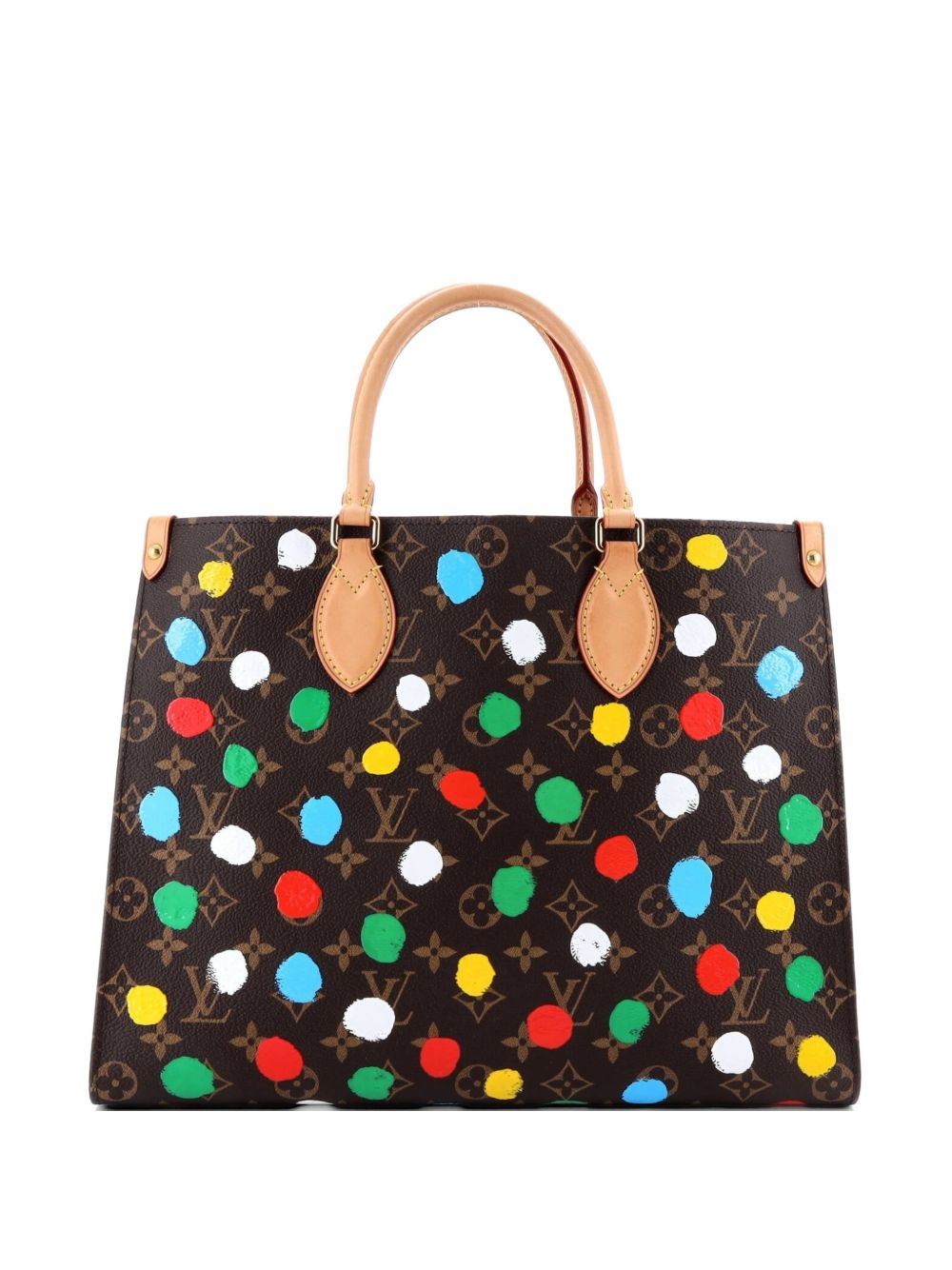 OnTheGo Yayoi Kusama Painted Dots Monogram Canvas MM tote bag