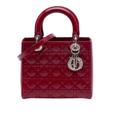 Medium Patent Cannage Lady Dior