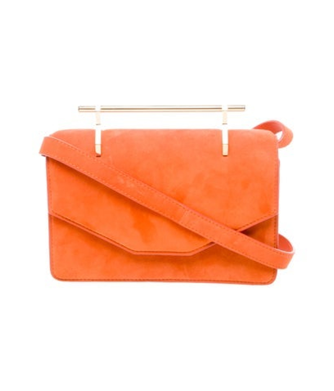 M2Malletier Suede Top Handle Bag