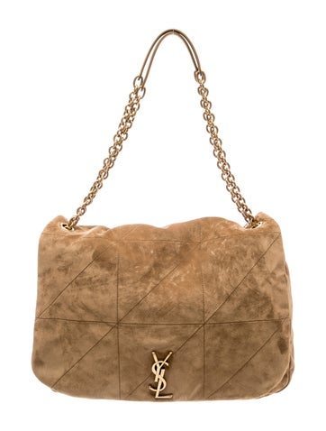 Suede Monogram Jamie Quilted Suede Shoulder Bag 2024