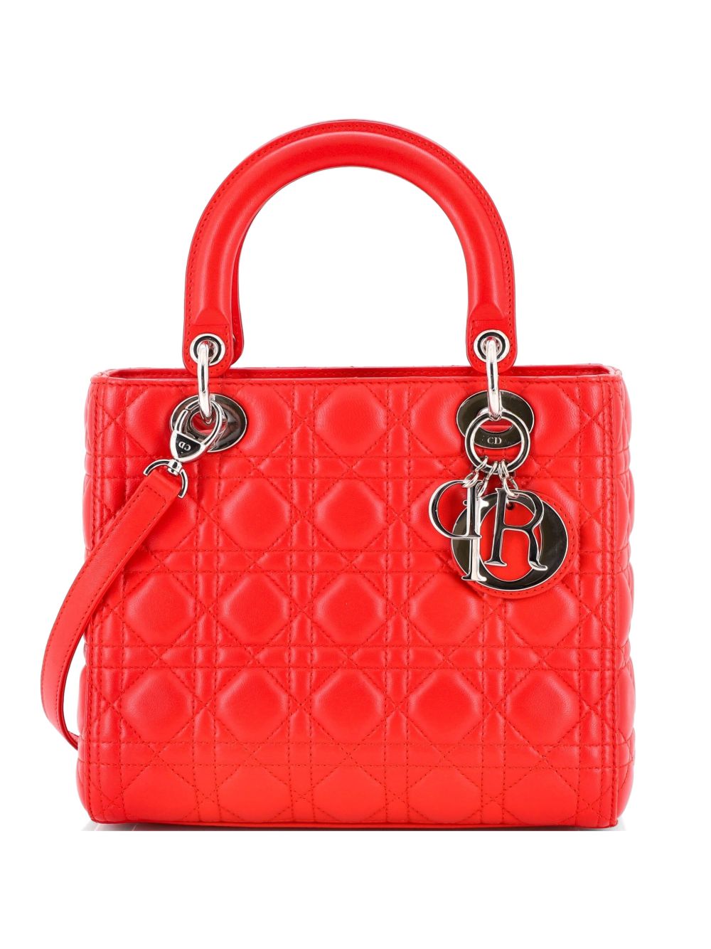 Lady Dior Bag Cannage Quilt Lambskin Medium satchel