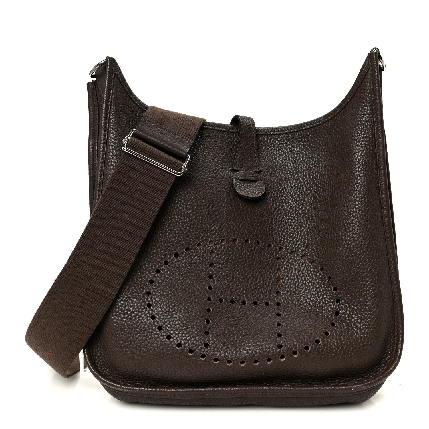 Hermes Taurillon Clemence Evelyne IlI PM Chocolate