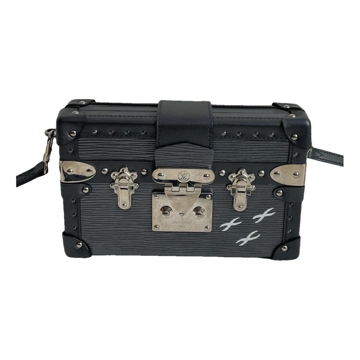 Petite Malle leather handbag