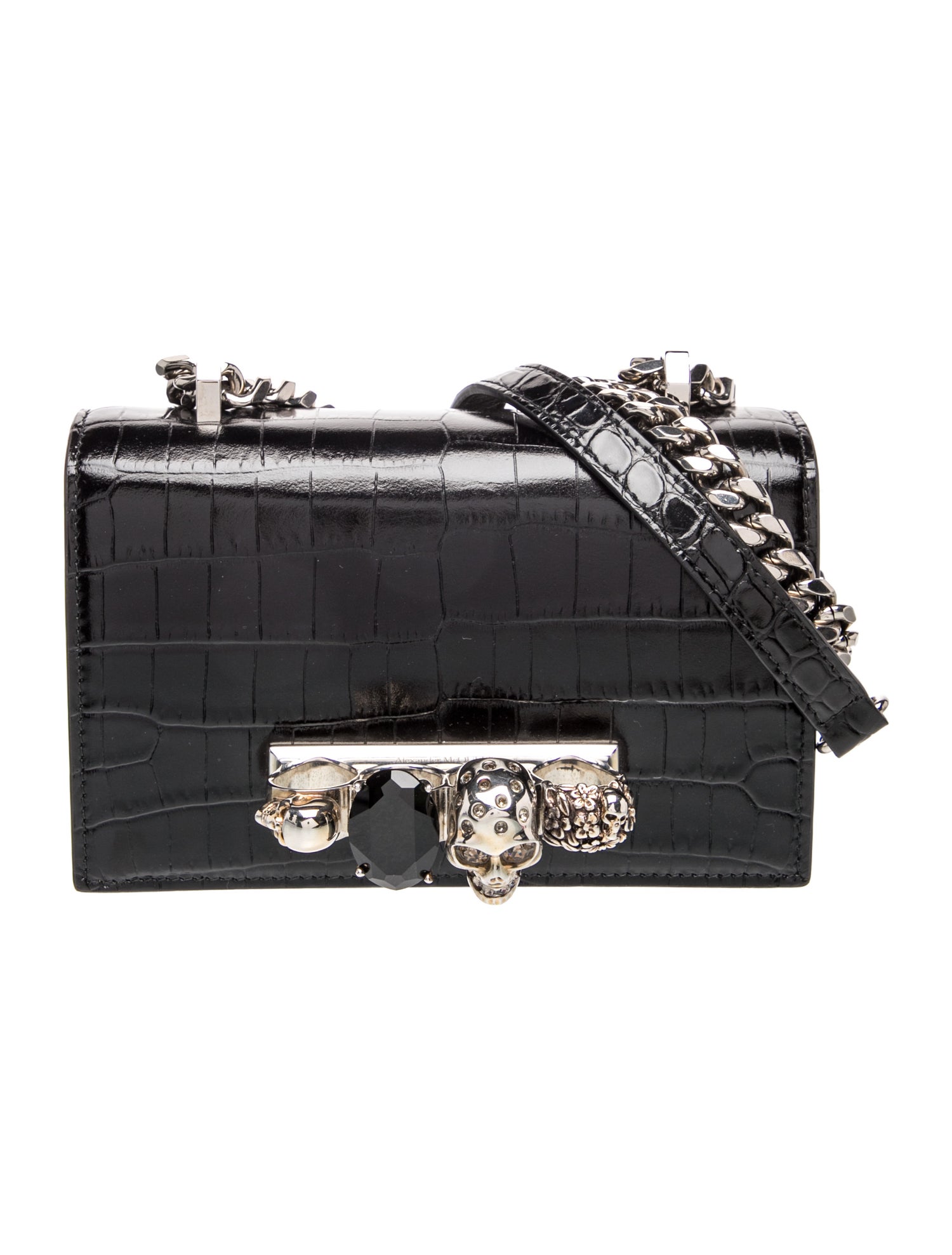 Skull Jewelled Satchel