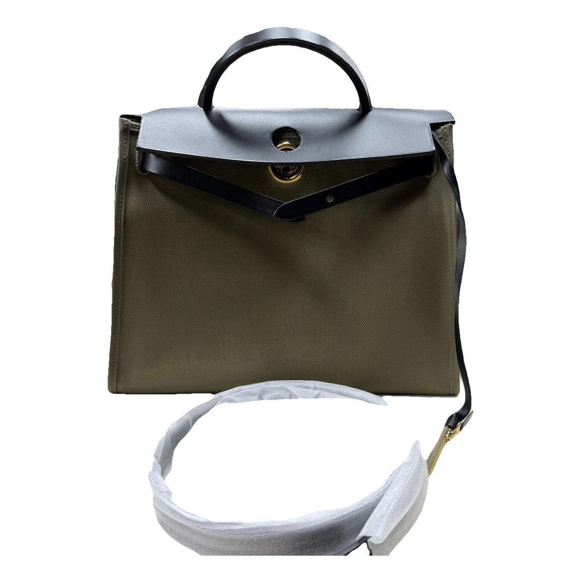 Hermes Herbag cloth handbag