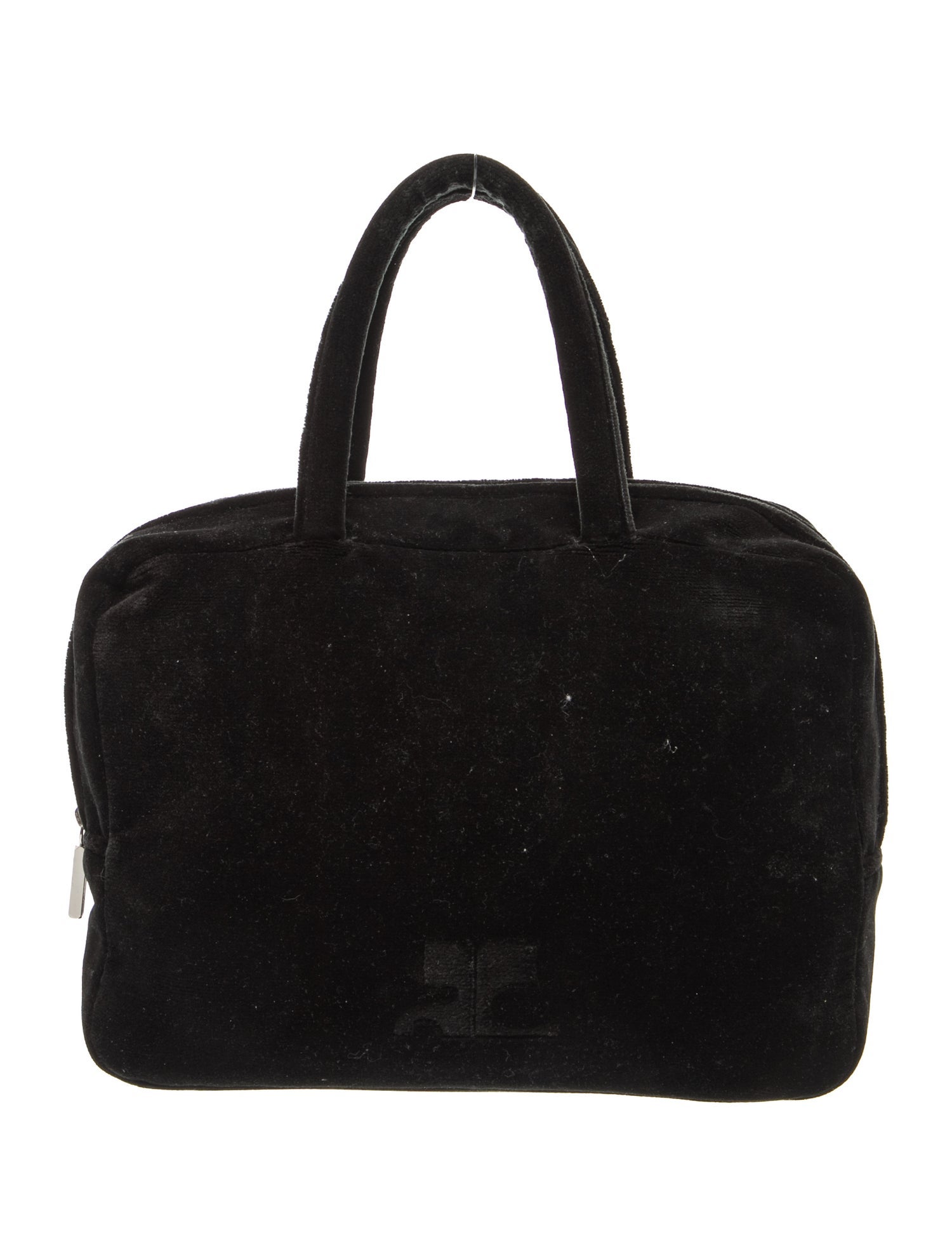Courreges Velvet Top Handle Bag