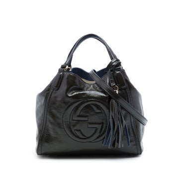Small Patent Soho Satchel