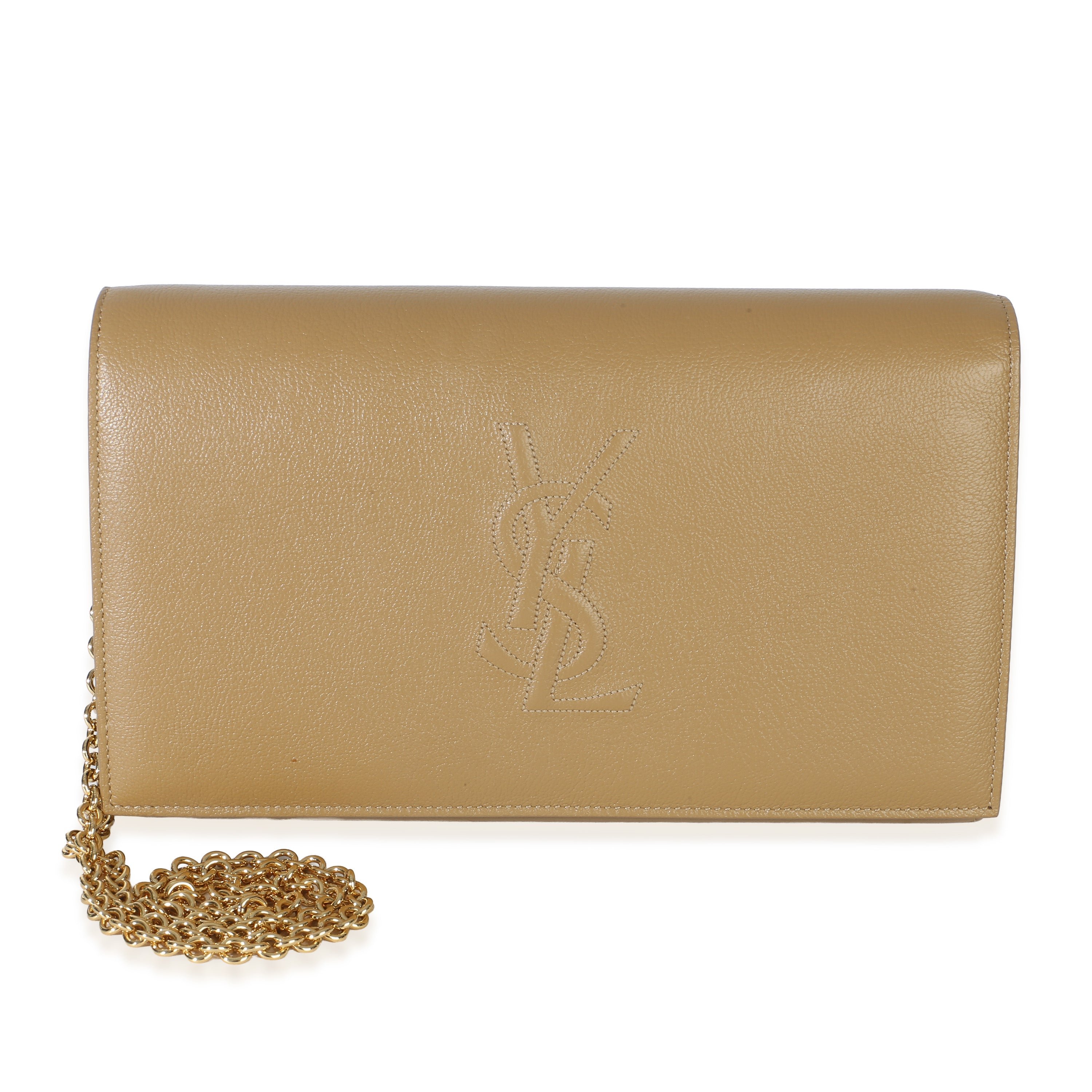 Beige Calfskin Belle De Jour Chain Wallet