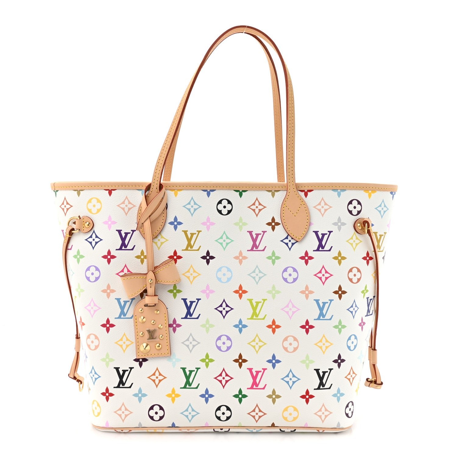 Louis Vuitton Louis Vuitton LV x TM Monogram Multicolor Neverfull MM White