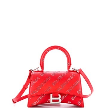 Leather Hourglass Top Handle Mini