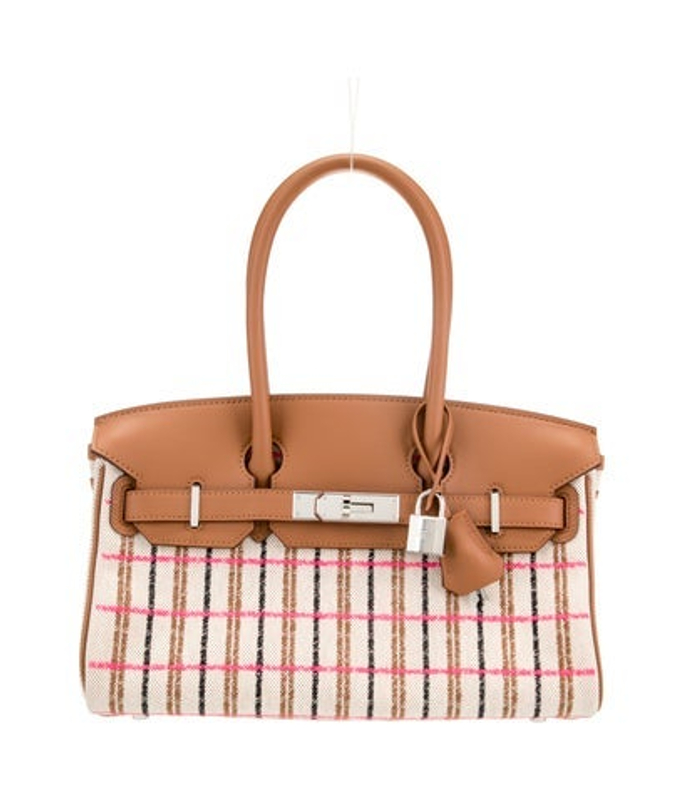 Hermes Toile Swift Shoulder Birkin Light 29