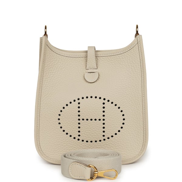 Hermes Evelyne TPM Craie Clemence Gold Hardware