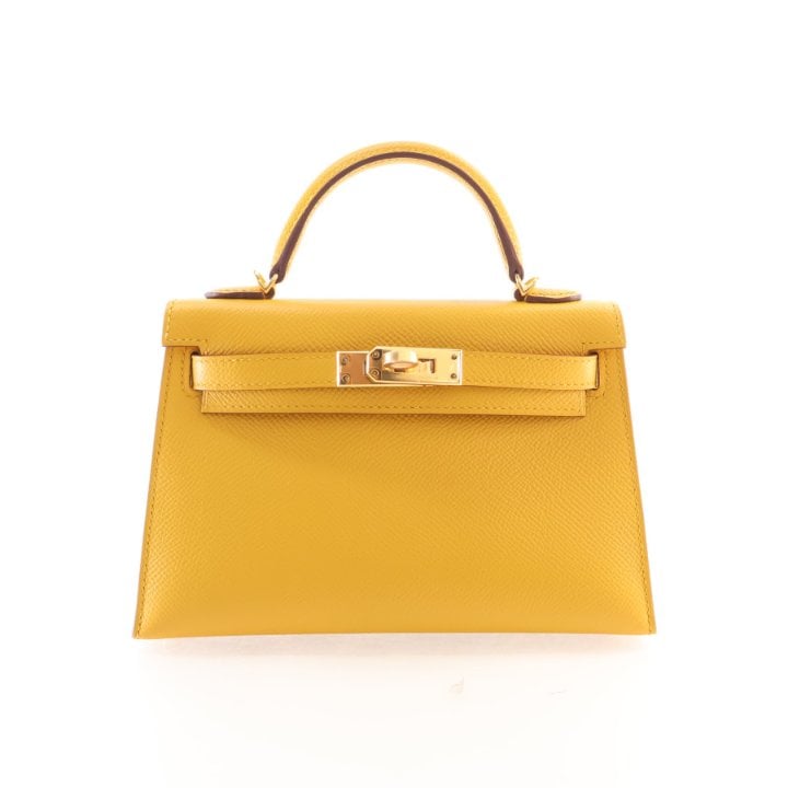 Hermes Jaune Ambre Epsom Mini Kelly