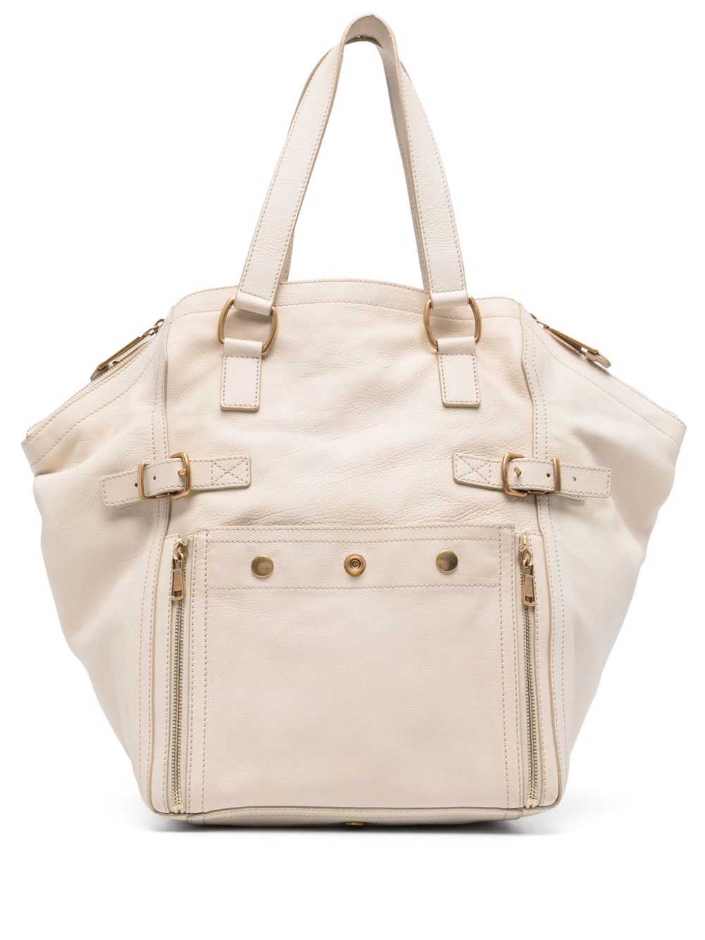 2000s Downtown leather toe bag