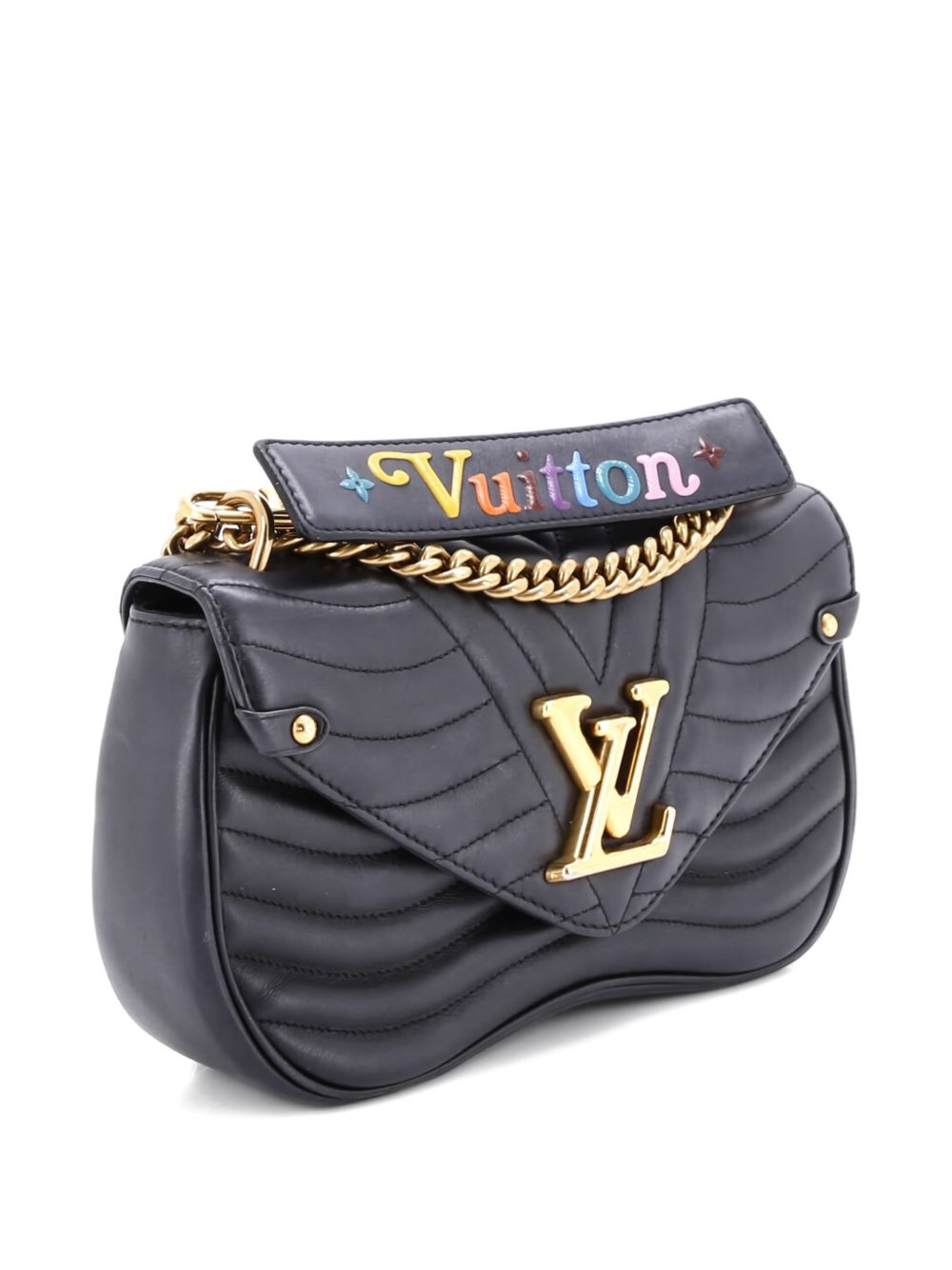 New Wave Chain Bag Quilted Leather MM crossbody bag