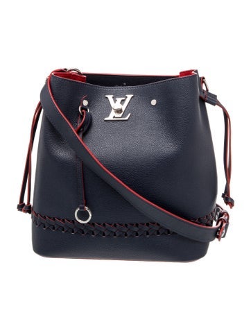 Leather Lockme Bucket Bag