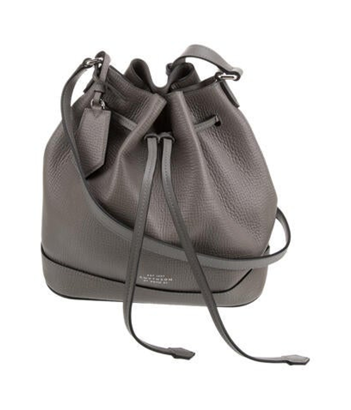 Smythson Leather Bucket Bag