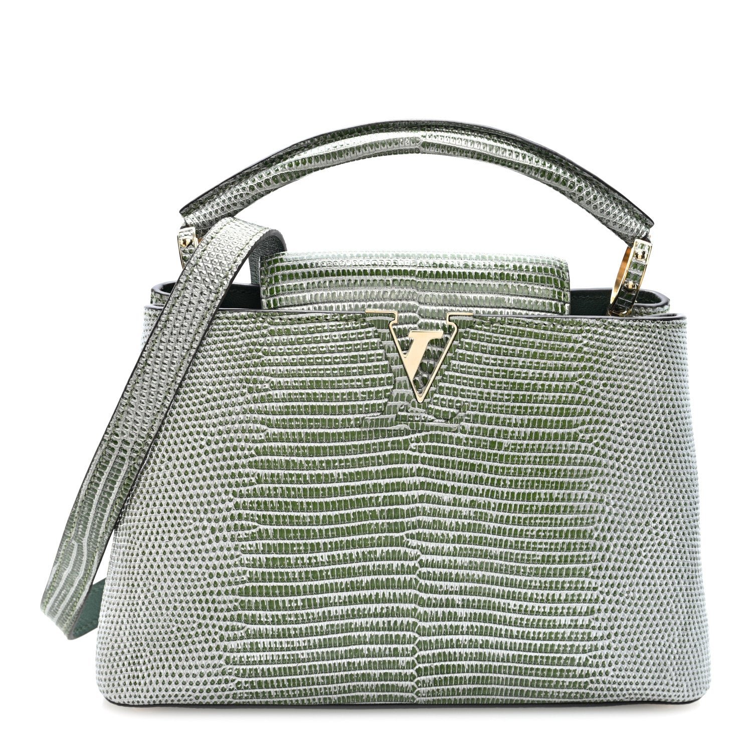 Louis Vuitton Lizard Capucines BB Green