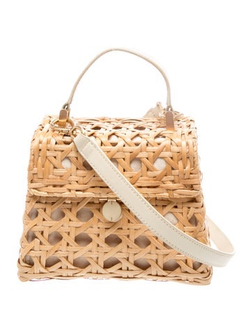 Cult Gaia Rattan Top Handle Bag