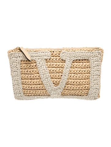 Raffia Clutch