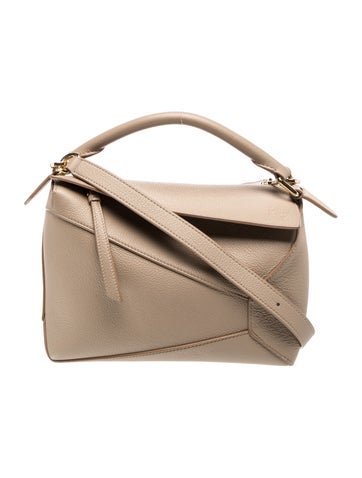 Leather Puzzle Edge Bag Small
