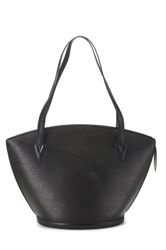 Black Epi St Jacques Shopping Tote