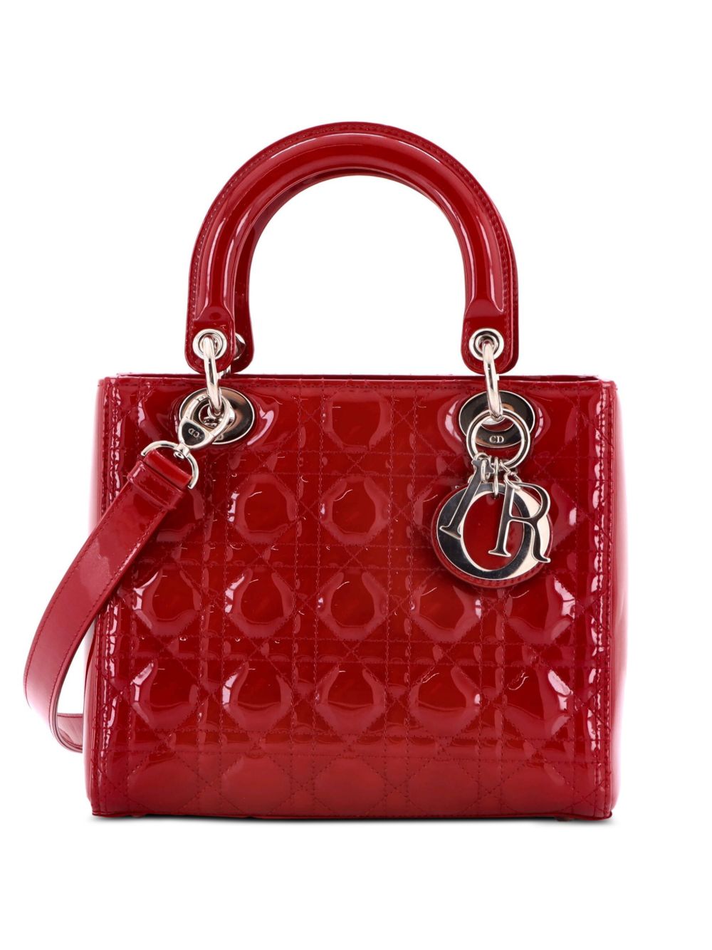Dior Lady Dior NM Bag Cannage Quilt Patent Medium satchel