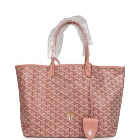 Goyard Goyard Goyardine Pearly Coral St. Louis PM Tote Bag Palladium Hardware