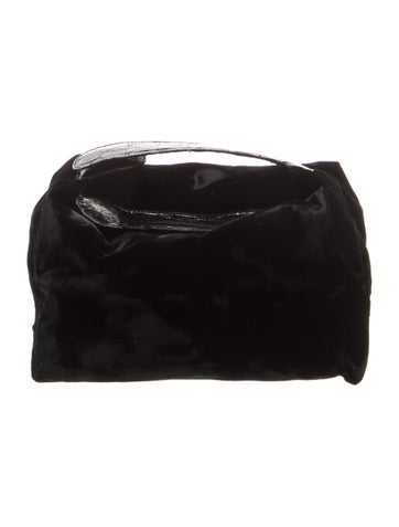 Nancy Gonzalez Velvet Top Handle Bag