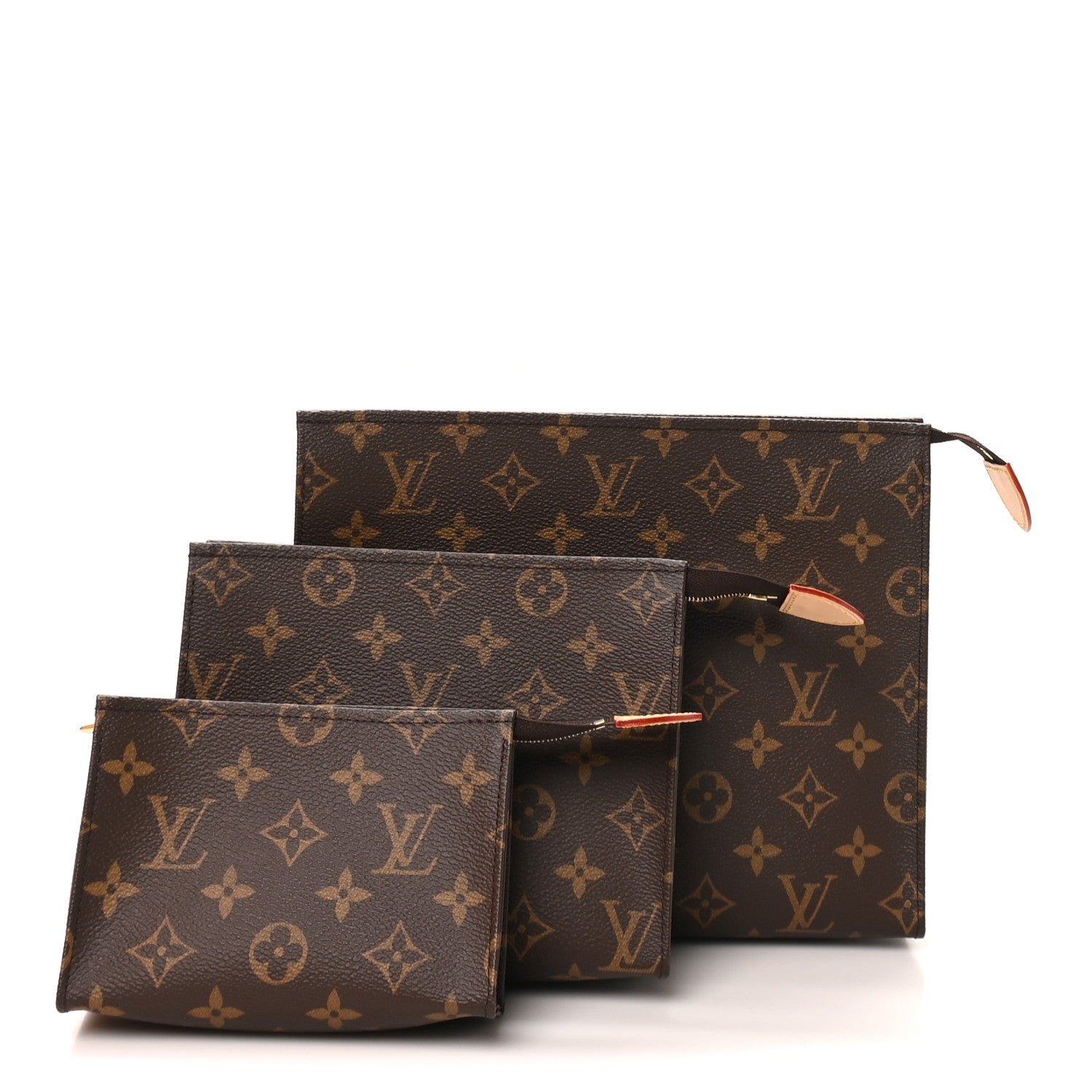 Louis Vuitton Monogram Trio Toilet Pouch Set