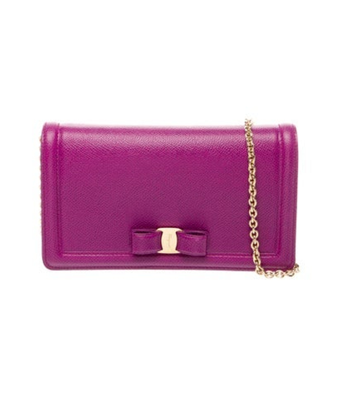 Salvatore Ferragamo Ferragamo Leather Clutch