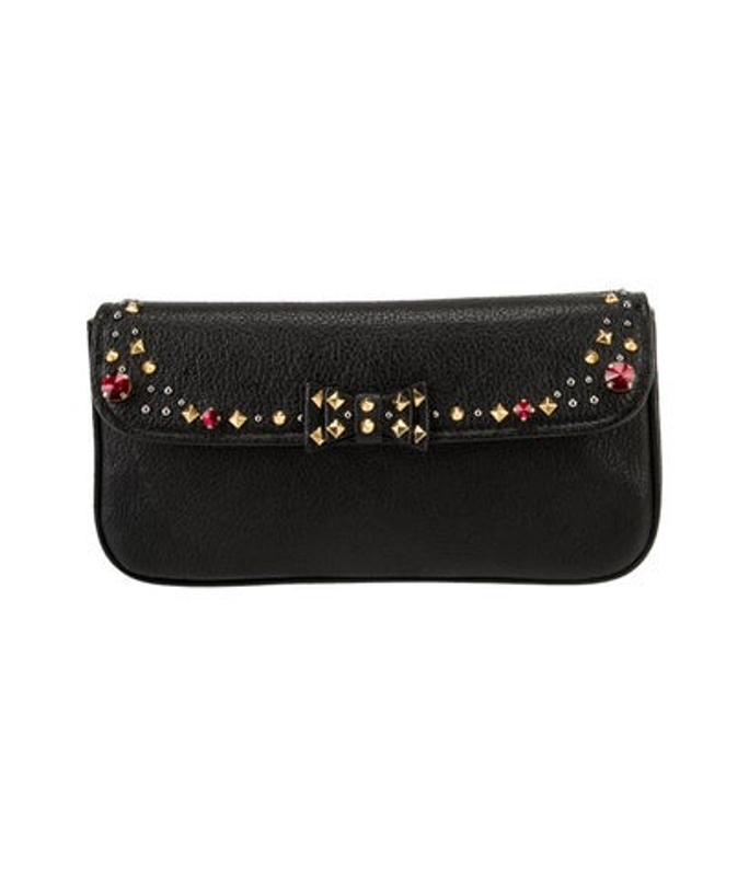 Miu Miu Miu Leather Bijou Clutch