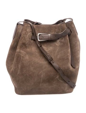 Suede Bucket Bag