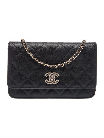 Crystal Caviar Classic Wallet on Chain