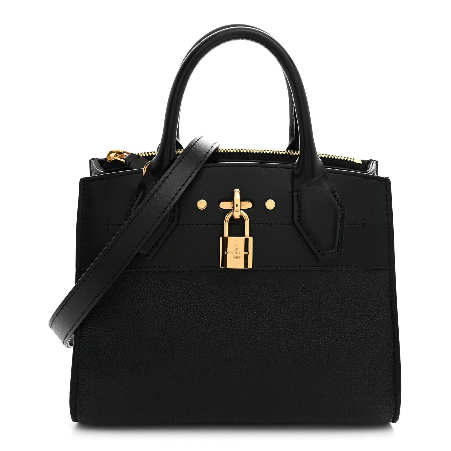 Louis Vuitton Calfskin City Steamer Mini Black