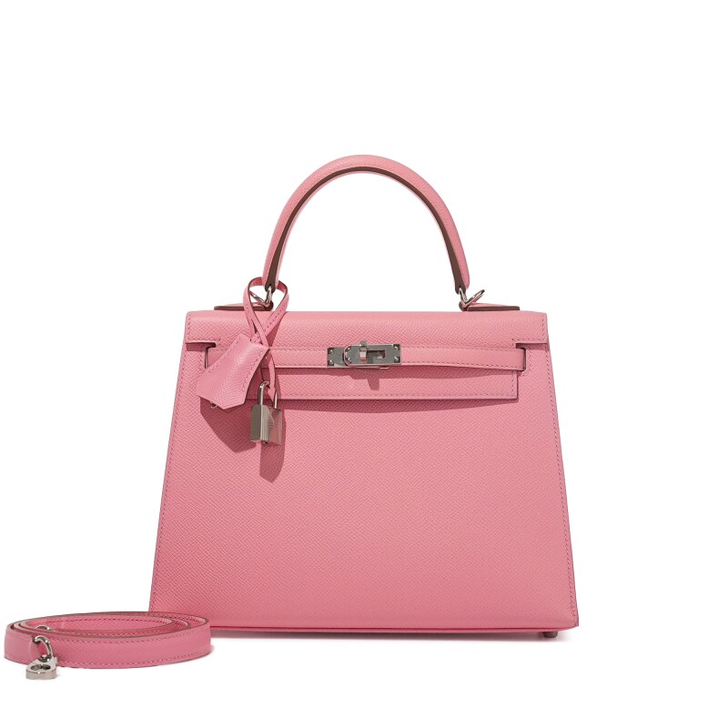 Rose Confetti Epsom Sellier Kelly 25 Palladium Hardware, 2025