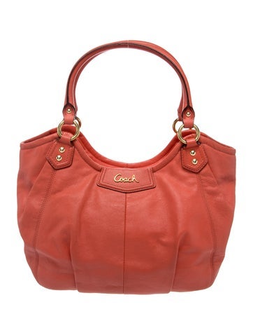 Coach Leather Top Handle Bag