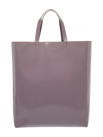 Patent Leather Top Handle Bag