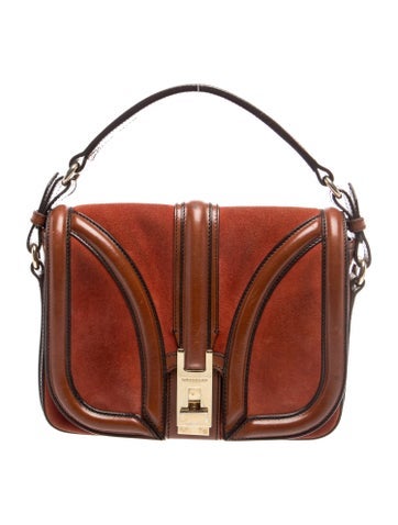 Suede Top Handle Bag
