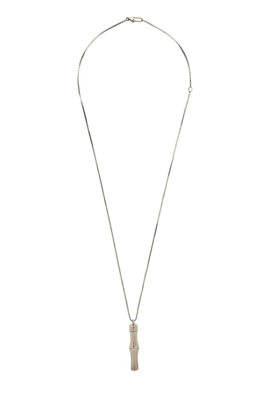 Silver Bamboo Necklace