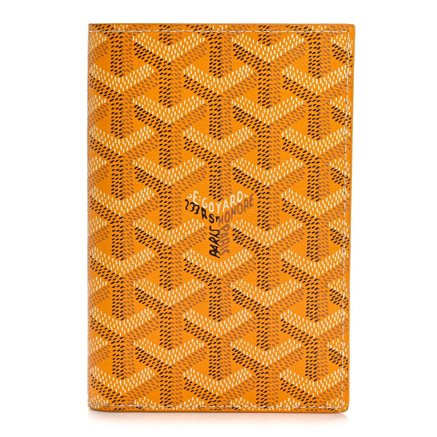 Goyard Goyardine Grenelle Passport Wallet Yellow