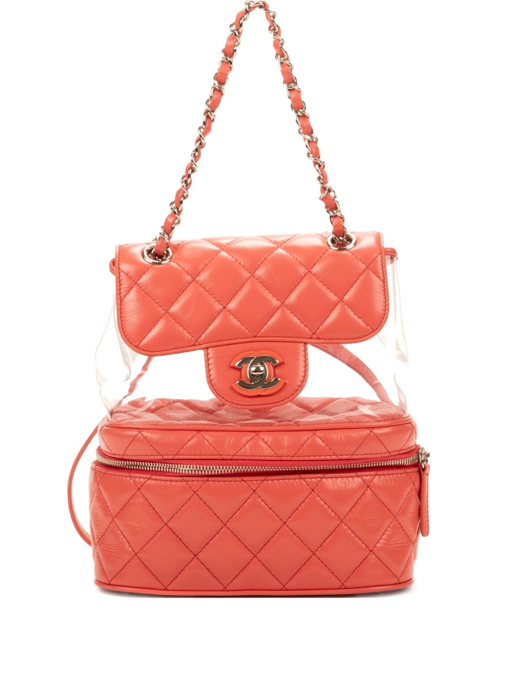 quilted chain backpack