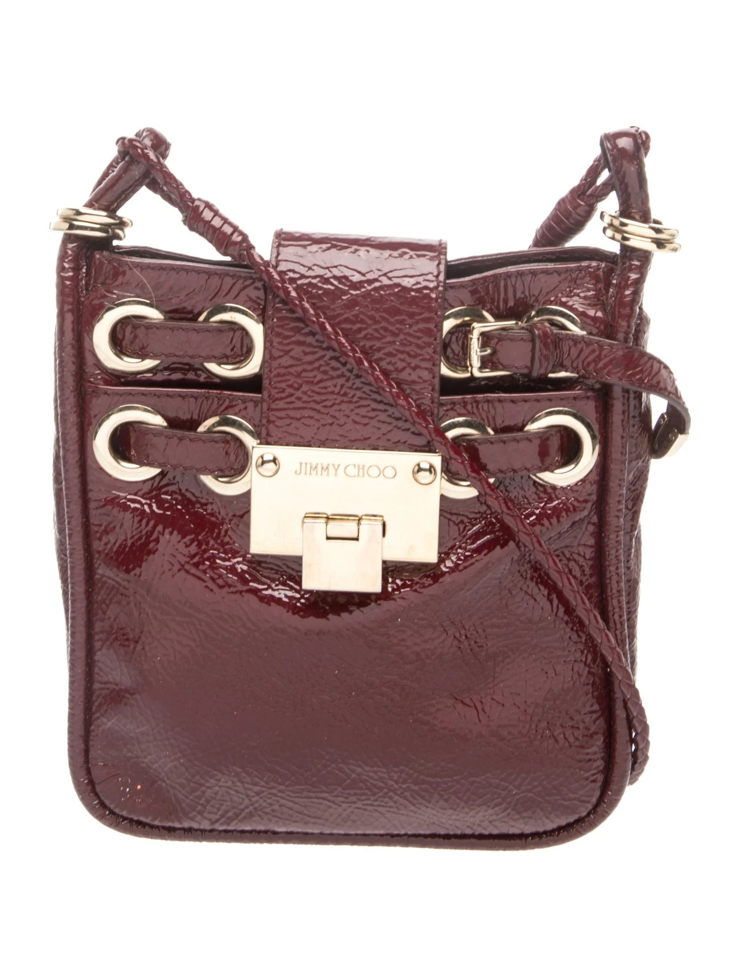 Jimmy Choo Patent Leather Messenger Bag