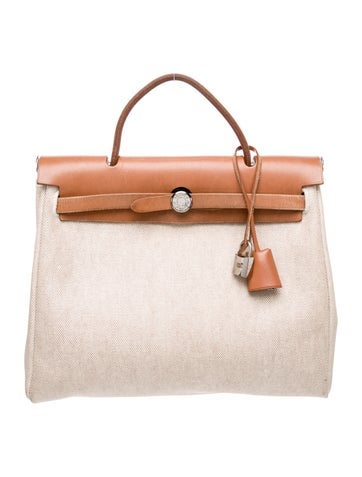 Hermes Toile & Vache Hunter Herbag 31