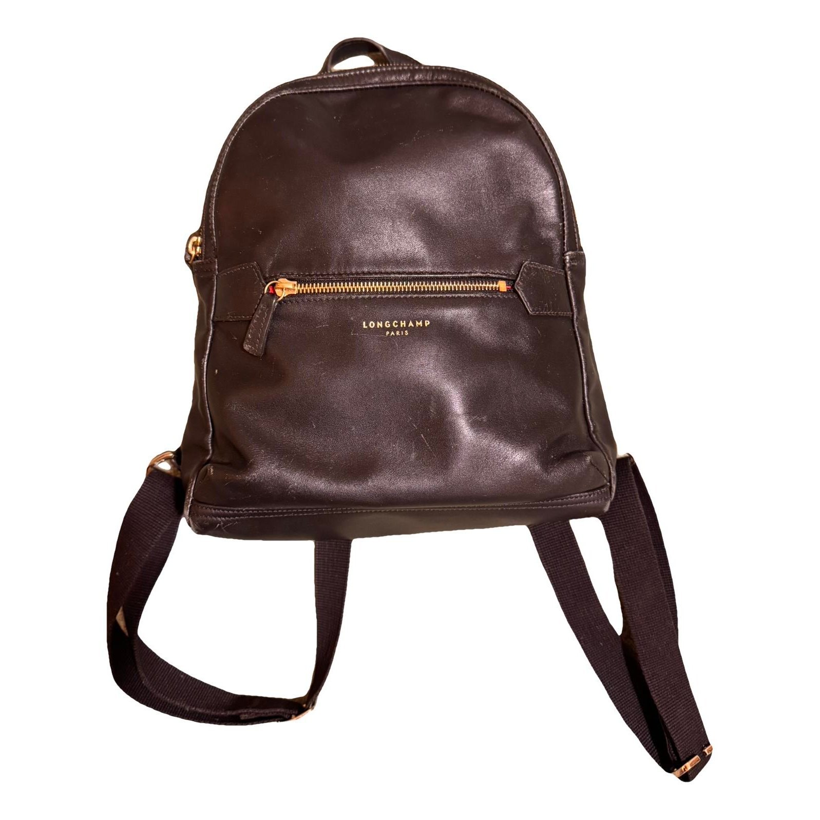 Leather backpack