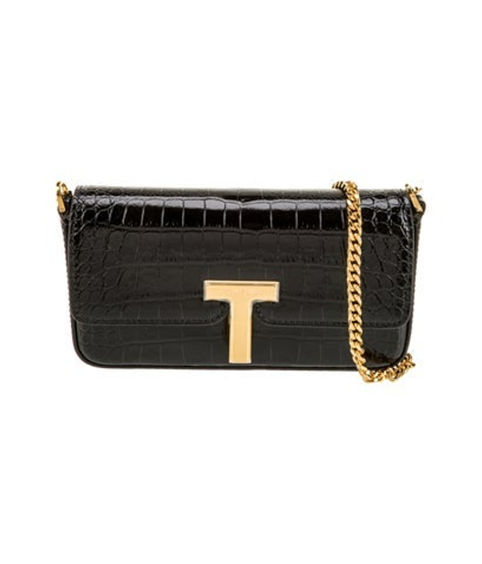 Tom Ford Ford Embossed Leather Crossbody Bag